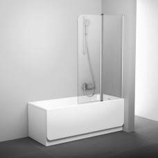 Ravak vannas siena CVS2, 990 mm, h=1500, kreisā puse, satīns/caurspīdīgs stikls