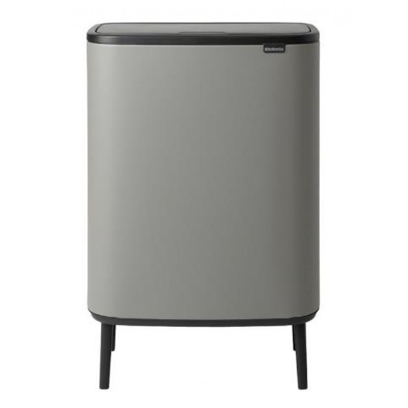 Brabantia atkritumu tvertne Bo Touch Hi, 60l, mineral concrete grey