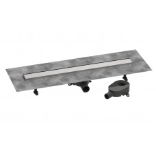Hansgrohe dušas kanāls RainDrain Go, 800 mm, flīzējams, brushed stainless steel