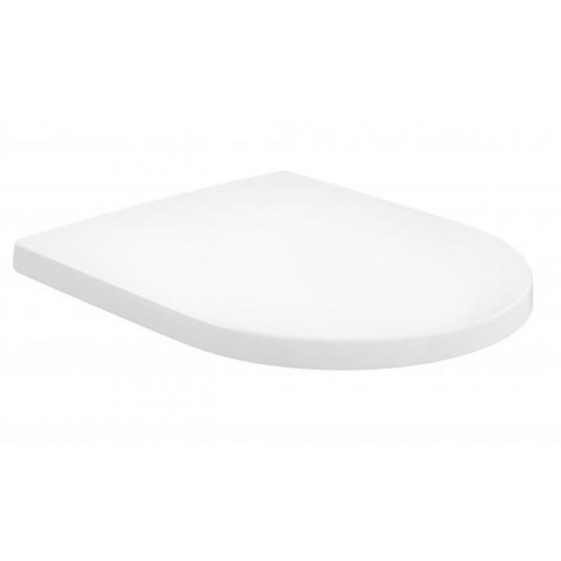 Villeroy & Boch poda sēdriņķis ar vāku Subway 2.0, Subway 3.0 Oval, QR/SC, Anti-Bac,  balts