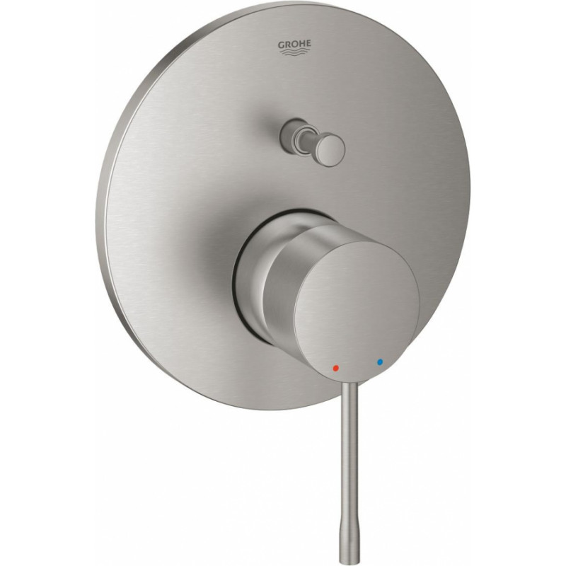 Grohe iebūvējamā dušas maisītāja Essence virsapmetuma daļa, ar 2 ceļu pārslēdzēju, supersteel