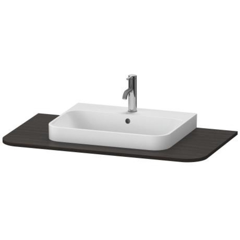 Duravit virsma Happy D.2 Plus, 1000x550 mm, izgriezums centrā, brushed walnut