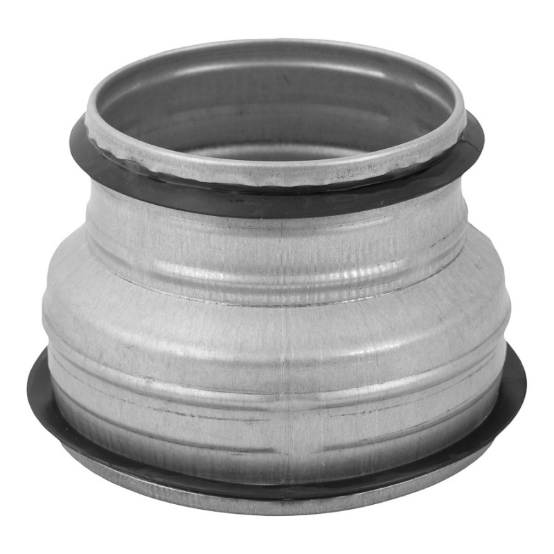 Europlast pāreja metāla, Ø150-Ø125mm ar gumijām, presēts