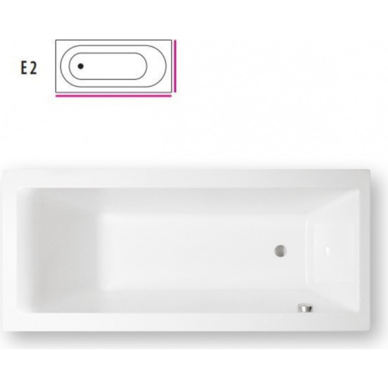 Balteco Forma Akrila vanna ar rāmi, sifonu, 179x80cm, paneļi E2, balta