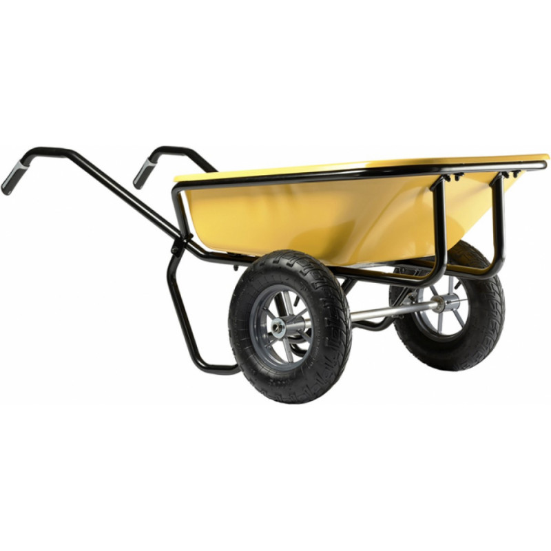 Haemmerlin Cargo Twin Excellium Ķerra, 2 pneimatiski riteņi, dzeltena, 160L