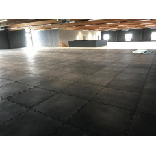 Gumijas grīdu segums PUZZLE sporta zālēm un āra laukumiem 15mm 1000 x 1000 mm, pelēks / gab