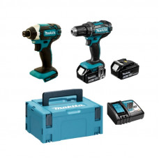 Makita Akumuliatorinių įrankių komplektas MAKITA DLX2127T+