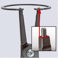 Knipex Preciziškos replės išoriniams žiedams KNIPEX 4911A2