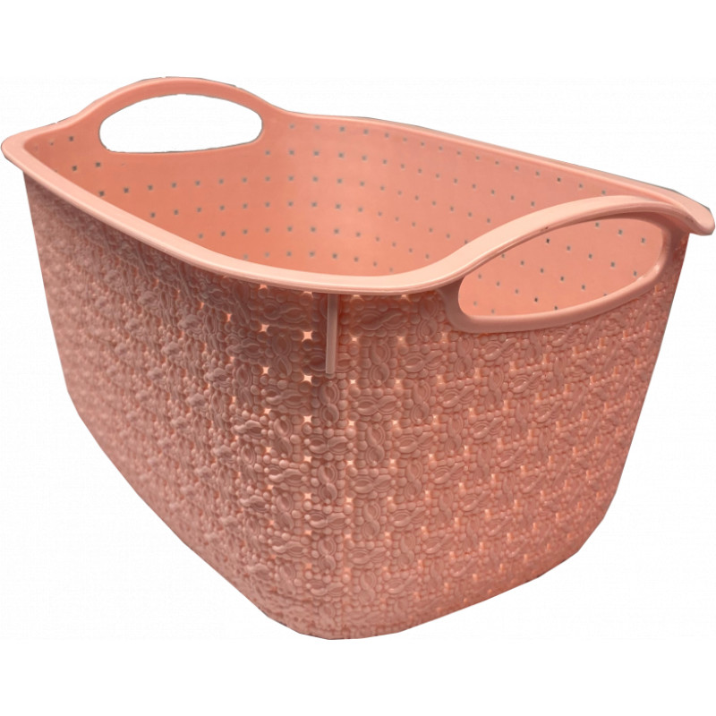 Besk Groziņš plasmasas Village 37x27x22cm, rozā