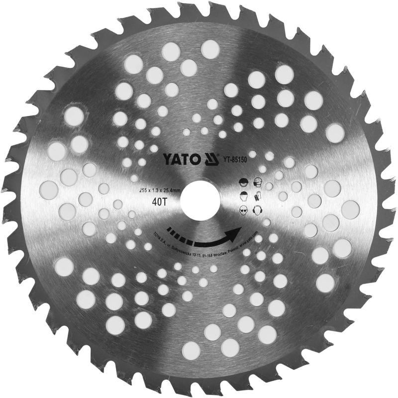 Yato Krūmgrieža / trimmera disks 255mm, Tct  25,4mm YT-85150 YATO