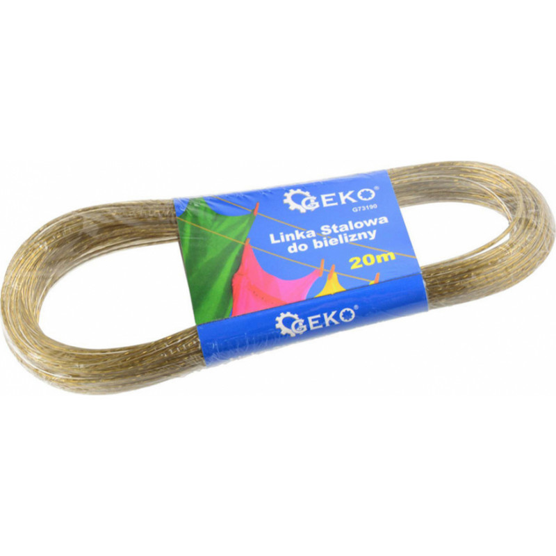 Geko Veļas aukla ar tērauda dzīslu 2.0mm x 20m Geko