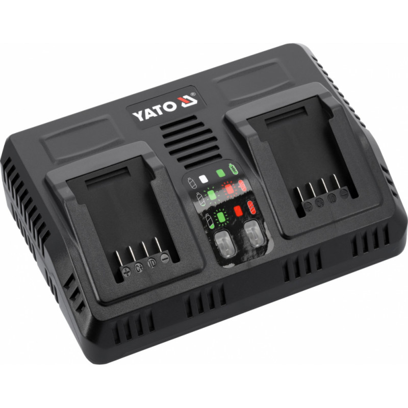 Yato Ātrais dubultais akumulatora lādētājs 18V YT-828501 YATO
