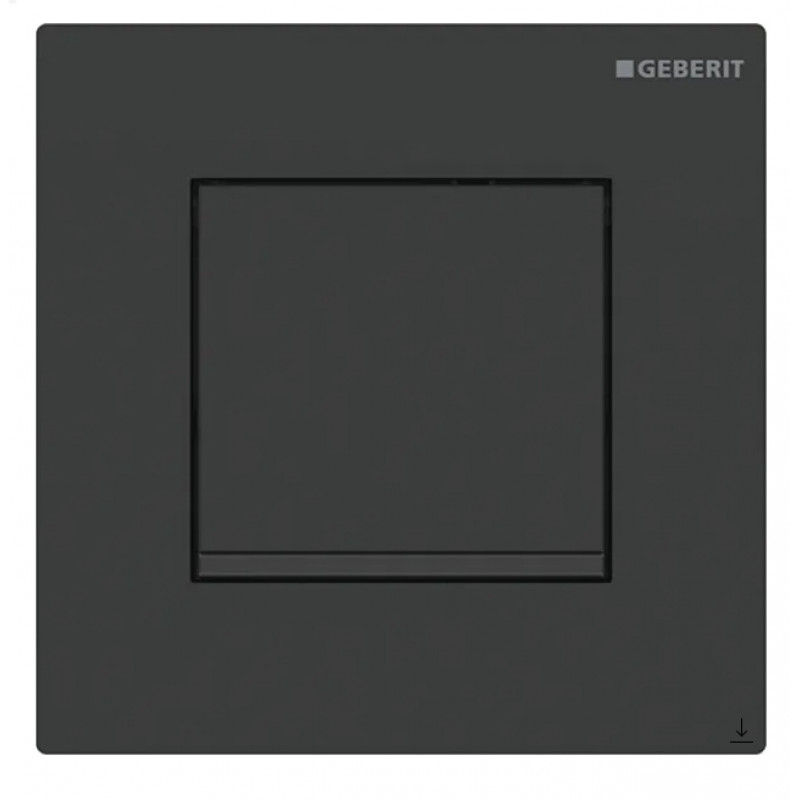 Geberit taustiņš pisuāram Type 30, 130x130 mm, melns, “easy-to-clean” pārklājums
