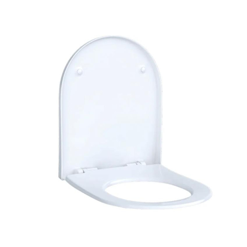 Geberit poda sēdriņķis ar vāku Acanto, QR/SC, balts/hroms