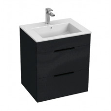 Jika izlietnes un skapīša komplekts Cube, 550x430 mm, h=607 mm, 2A, matēts antracīts