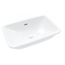 Villeroy & Boch izlietne Loop & Friends, 615x380 mm, h=185mm, zem virsmas, ar pārplūdi, balta Alpin CeramicPlus