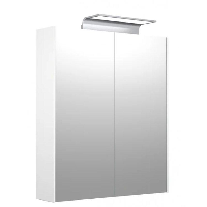 Kame spoguļskapis ar apgaismojumu Wave D-Line, 614x136 mm, h=702 mm, 2D, balts
