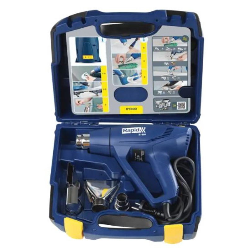 Rapid Karstā gaisa pistole R1800 Case ar koferi un piederumiem, Rapid