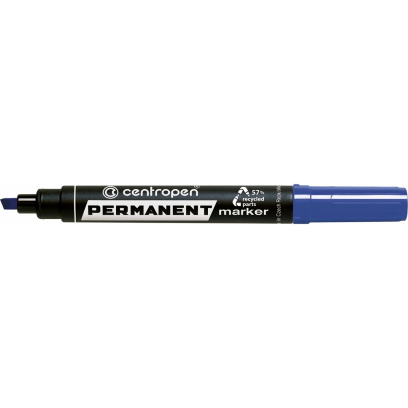 Centropen Permanentais marķieris, šķelts, 1-4.6mm, zils