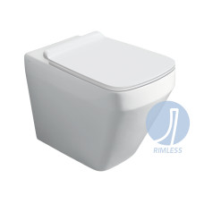 Simas Baden Rimless WC pods, balts - gab.