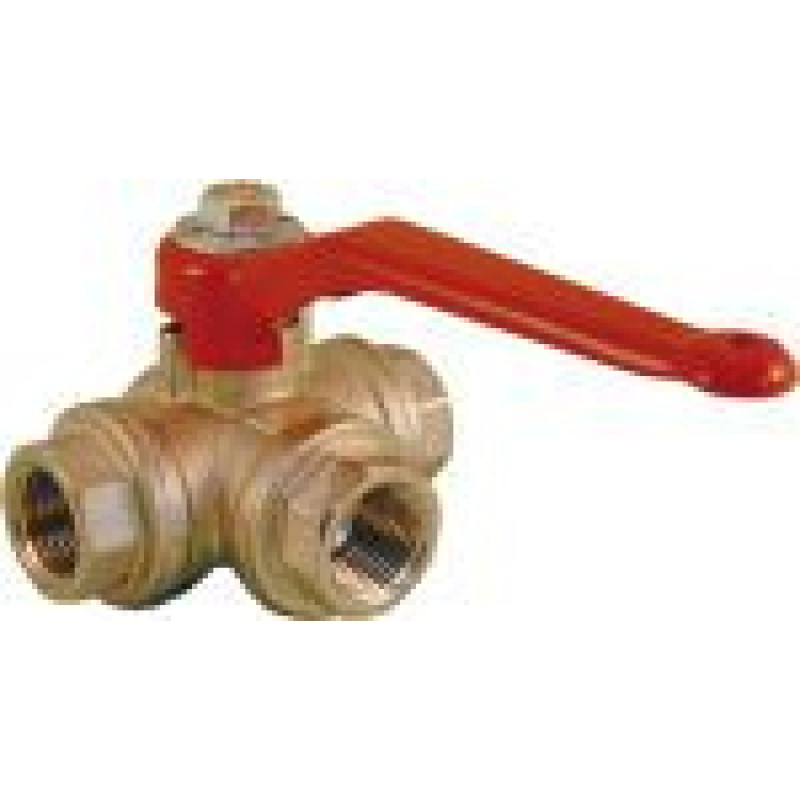 Rastelli Lodveida trīsceļu krāns (T-tips) 1½