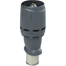 Vilpe FLOW izolēts ventilācijas izvads 160P/IS/500, pelēks