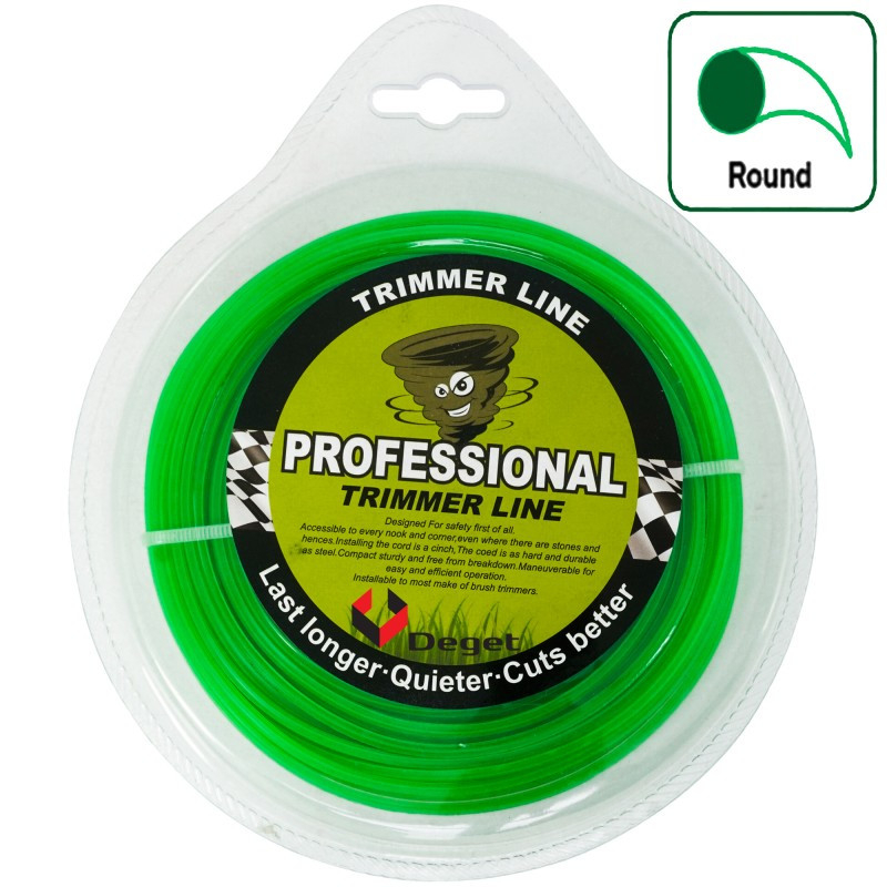 Deget Trimmera aukla Professional, apaļā 2.7mm x 50m V90111 DEGET