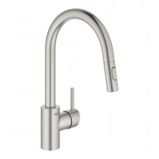 Grohe virtuves izlietnes maisītājs ar izvelkamu dušu Concetto, supersteel