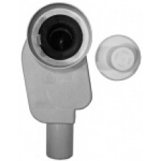 H&L iebūvējams izlietnes sifons, d=32/40 mm, plastmasa, balts