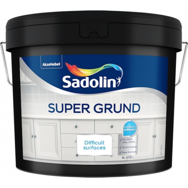 Sadolin Super Grund Gruntskrāsa grūti apstrādājamām virsmām 9L