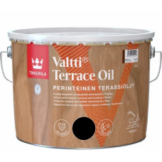 Tikkurila Valtti Terrace Oil Eļļa uz šķīdinātāja bāzes dārza mēbelēm un terasēm, melna, 9L