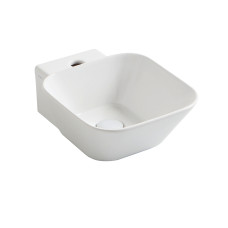 Simas Wave izlietne 33.5x43cm, kvadrātformas, pie sienas/uz virsmas, balta - gab.