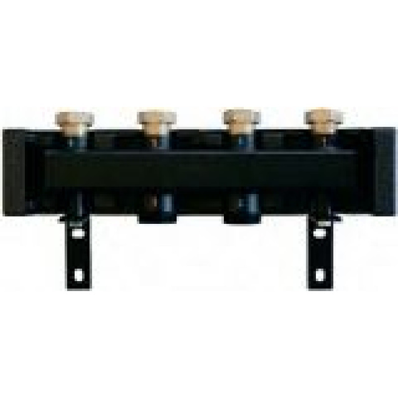 Apkures kolektors, 4 loki, ar izol., DN25 (1450113