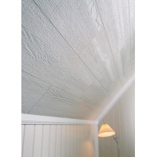 Huntonit Krāsoti kokšķiedru griestu paneļi Plankett, balts 11x300x1820mm, iepak. 2.184m2