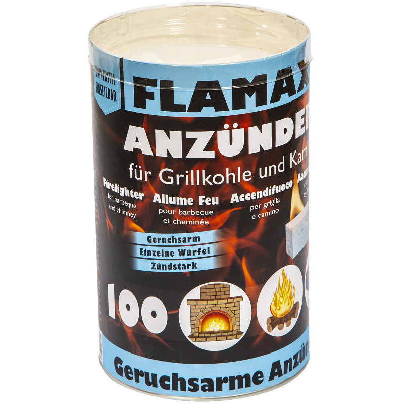 Flamax Parafīna aizdedzināšanas kubiņi 100gab. 1318116 FLAMAX