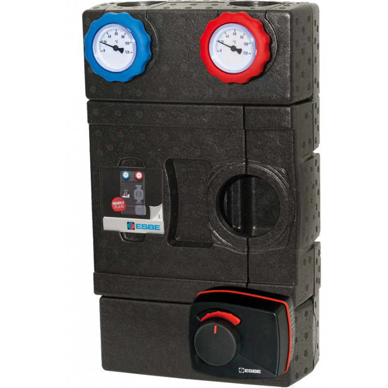 Esbe GRF121 grupa bez sūkņa, ar 3-ceļu vārstu un izpild meh., izol.