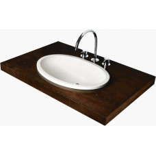 PAA izlietne Ovo Silk In, 550x372 mm, virsmā, balta silkstone