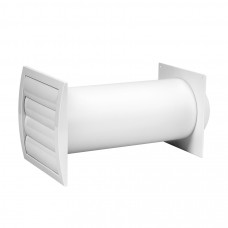 Europlast sienas plastmasas komplekts, Ø125mm, 300-555mm