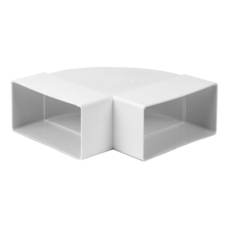 Europlast līkums horizontāls plastmasas, 110x55mm, 90°