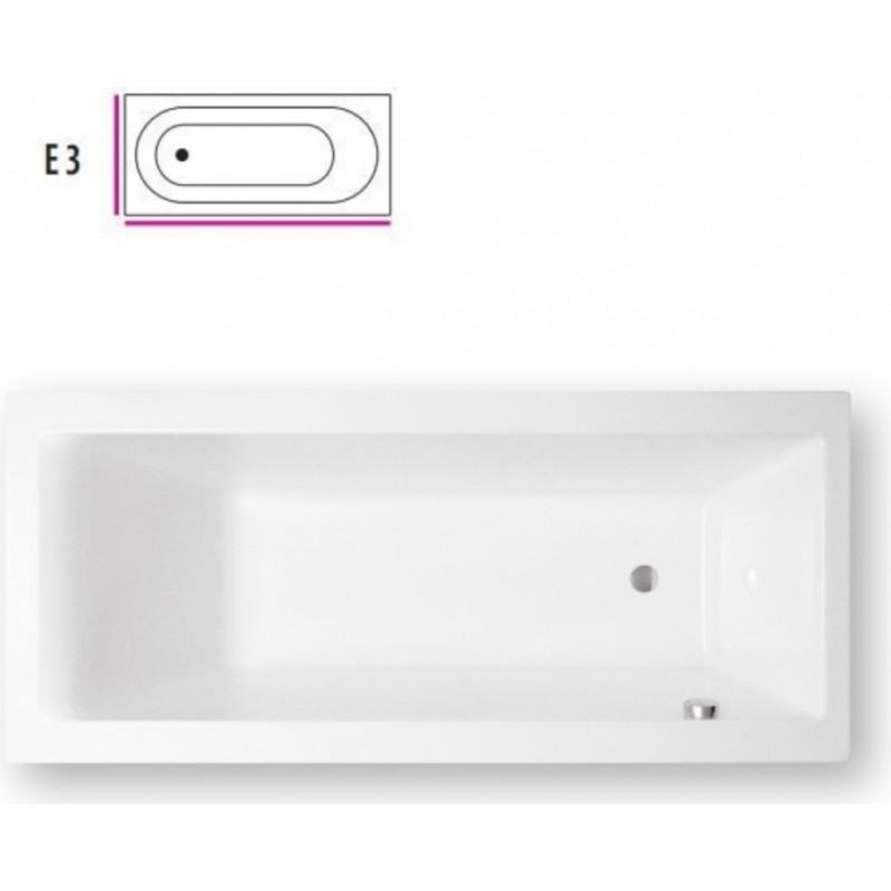 Balteco Forma Akrila vanna ar rāmi, sifonu, 159x70cm, paneļi E3, balta