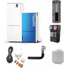 Easypell 32 Granulu apkures katls (10-32 kW) ar 185kg granulu tvertni, 5 ACC5 SG+KŪ/CS