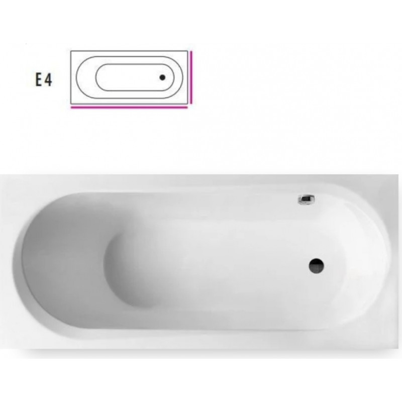 Balteco Modul Akrila vanna ar rāmi, sifonu, 159x70cm, paneļi E4, balta