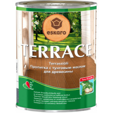 Eskaro Terrace Eļļa uz šķīdinātāju bāzes koka virsmas aizsardzībai, pelēka, 0.9L