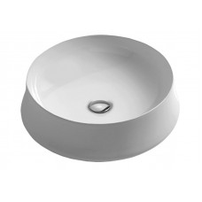 Simas Sharp izlietne d50cm, apaļa, uz virsmas, balta - gab.