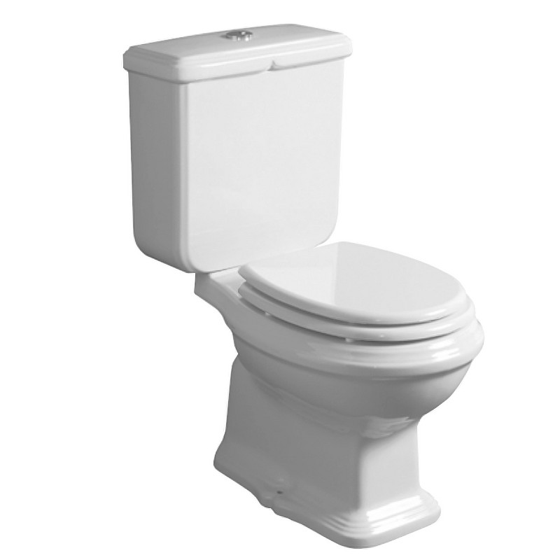 Simas Arcade WC komplekts 36.5x68.5cm, grīdas izvads, balts - gab.