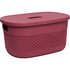 Artflow Grozs ar vāku Deny 23x17x12cm, sarkans