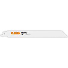 G-Man Zobenzāģa asmeņis metālam BiM 200x19x0.9mm-18T 2gb