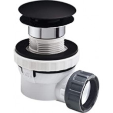 Wirquin Quick Clac Izlietnes sifons ar izplūdi, 1.1/4 collas x 32mm, matēts melns