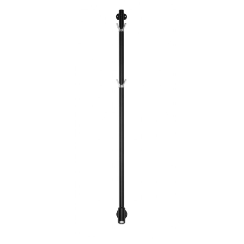 PAX elektriskais dvieļu žāvētājs Limbo, 1400 mm, 24W, matēts melns