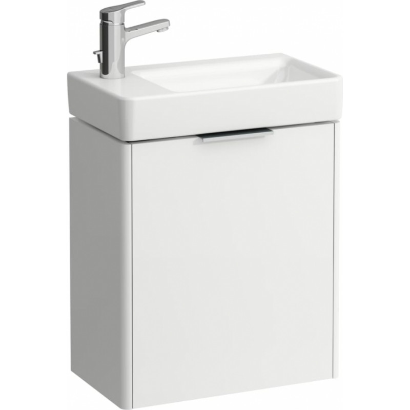Laufen izlietnes skapītis Base, 470x265 mm, h=530 mm, 1D, kreisā puse, matēts balts